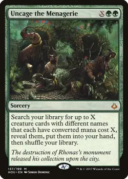 Uncage the Menagerie - Hour of Devastation | MTG Card - Image 1