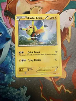 Pikachu Libre (14/30 Common XY) Pikachu Libre Non-Holo Card - Image 1