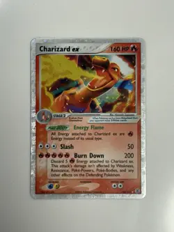 Pokemon TCG Charizard ex 105/112 Fire Red & Leaf Green Holo Silver Border - Image 1