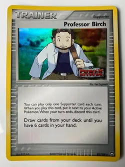 Professor Birch Reverse Holo Power Keeper 80/108 Stamped Promo Pokemon Card NM - Image 1