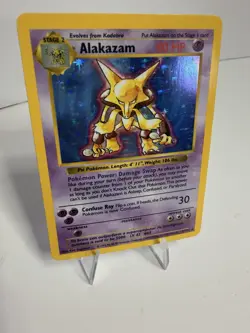 Alakazam Holo Shadowless Pokemon Base Set #1 1999 LP - Image 1