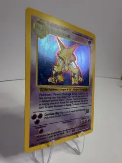 Alakazam Holo Shadowless Pokemon Base Set #1 1999 LP - Image 2