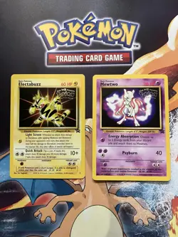 Mewtwo black star promo #3 & Electabuzz #2 Pokemon Set - Image 1