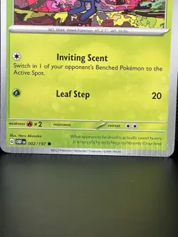 Pokemon TCG Gloom Sv03: Obsidian Flames 002/197 Regular Common (crimp Error) - Image 2