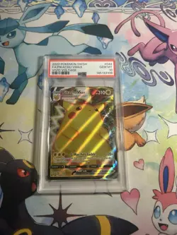 2020 Pokemon SWSH FA/Pikachu VMAX Vivid Voltage #44 PSA 10 - Image 1