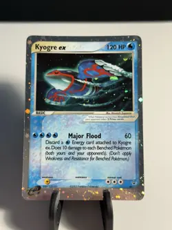 Kyogre EX DOUBLE SWIRL 2003 Pokemon Black Star Promo Holo 001 Ruby & Sapphire NM - Image 1