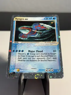 Kyogre EX DOUBLE SWIRL 2003 Pokemon Black Star Promo Holo 001 Ruby & Sapphire NM - Image 2