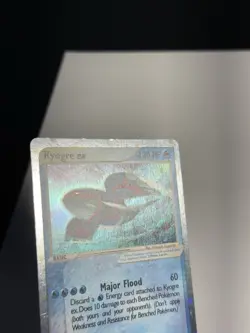 Kyogre EX DOUBLE SWIRL 2003 Pokemon Black Star Promo Holo 001 Ruby & Sapphire NM - Image 3