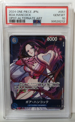 One Piece Boa Hancock OP07-051 Alternate Art Japanese PSA 10 - Image 1