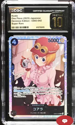Koala Alt Art EB03-042 SR ONE PIECE Heroines Edition CGC PRISTINE 10 BLACK LABEL - Image 1