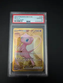 Mew EX 205/165 PSA 10 151 Pokemon Card Game - Image 1