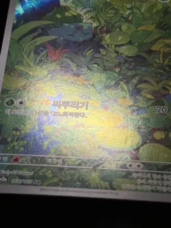 Bulbasaur 166/165 SV 151 Illustration Rare Holo KOREAN Pokemon Card NM - Image 5