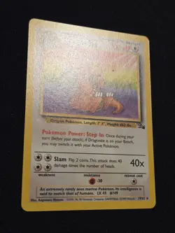 Dragonite 4/62 Fossil non Holo WOTC Vintage Pokemon Card Exc - Image 4
