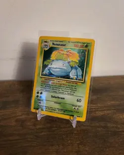 Holo Rare Venusaur Base Set 15/102 MP/HP Pokemon Trading Card Game TCG WOTC - Image 1