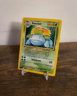 Holo Rare Venusaur Base Set 15/102 MP/HP Pokemon Trading Card Game TCG WOTC - Image 2