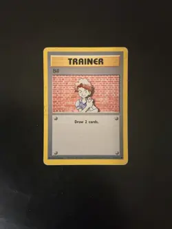 Pokemon Bill Trainer Card Base Set #91/102 WotC 1999 - Image 1