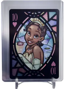 Tiana 2021 Tenyo Disney Stained Glass Playing Card Japanese W/Top Loader - Image 1