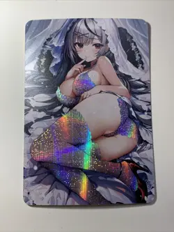 Chloe Sakamata HoloLive Wedding ACG Goddess Story Anime Card Foil Art Girl Sexy - Image 1