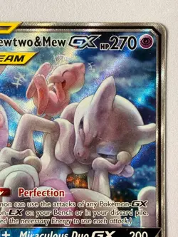 Pokemon TCG Mewtwo & Mew GX SM191 Tag Team Black Star Promo Sun & Moon LP-MP - Image 4
