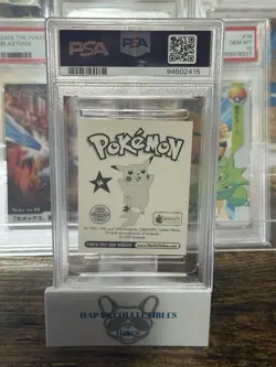 1999 Merlin Pokemon Sticker Blastoise Prism #S4 PSA GEM MT 10 - Image 2