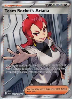 Team Rocket's Ariana 224/182 SV10: Destined Rivals - Pokemon Card - NM - Image 1