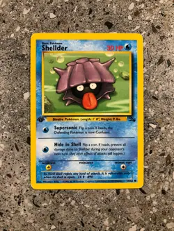 Pokemon TCG Cards 1st Edition Shellder 54/62 Fossil - Image 1