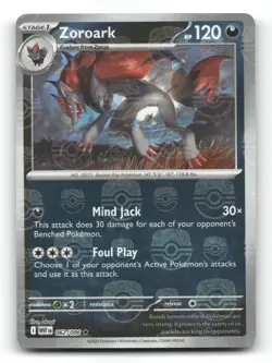 Zoroark (Master Ball Pattern) 062/086- SV: White Flare - Pokemon Card NM/M - Image 1