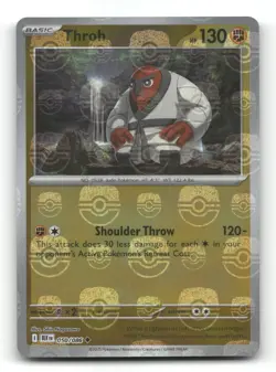 Throh (Master Ball Pattern) 050/086- SV: Black Bolt - Pokemon Card NM/M - Image 1