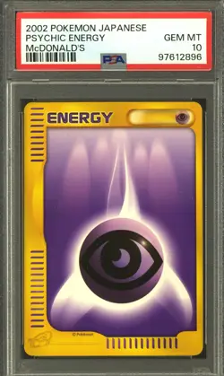 Pokemon Japanese McDonald's 2002 Promo Psychic Energy PSA 10 GEM MINT - Image 1
