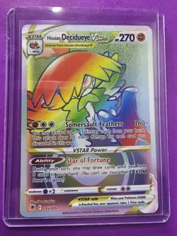 Pokemon TCG Hisuian Decidueye VSTAR Astral Radiance 195/189 Card - Image 1