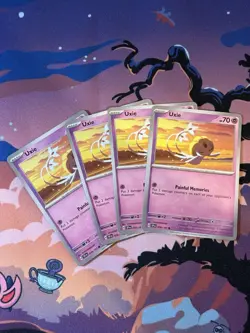 4x Uxie 078/191 4x Playset Pokemon S&V Surging Sparks - 4 Card Set - Image 1