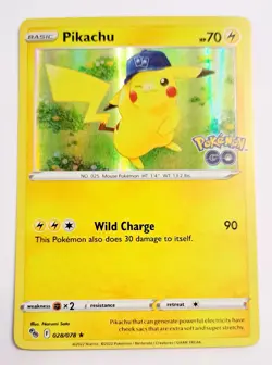Pokemon Sammelkarten Pikachu Pokemon GO Holo Rare 028/78 englisch NM ! - Image 1