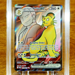 Pokemon Destined Rivals Team Rocket's Persian EX 219/182 AGS Mint+ 9.5 Holo 2025 - Image 2