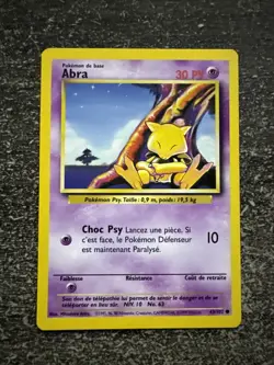 ABRA COMMUNE - POKEMON 43/102 SET DE BASE EDITION 2 NEUF FR - Image 1