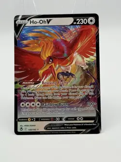 Pokemon TCG Ho-Oh V 140/195 Silver Tempest Ultra Rare Holo Basic 230HP - Image 1