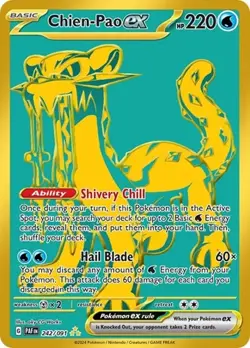 Chien-Pao ex (#242/091) - Holofoil SV - Paldean Fates NM Pokemon - Image 1