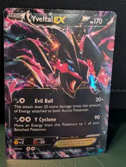 Yveltal EX 79/146 Pokemon Card XY Base Set *Ultra Rare* - Image 2