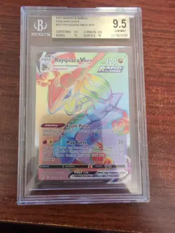 Pokemon Evolving Skies Rayquaza VMAX Card 217/203 BGS 9.5 Mint - Image 1
