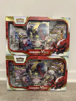 LOT of 2: Pokemon TCG Darkrai VSTAR V Star Premium Collection Box NEW SEALED - Image 1
