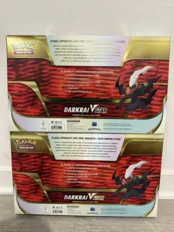 LOT of 2: Pokemon TCG Darkrai VSTAR V Star Premium Collection Box NEW SEALED - Image 2
