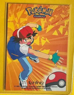 💥 Shiny ARKANINE Pokemon Vintage Art CARD Metallic Foil Collectible Anime NM💥 - Image 3
