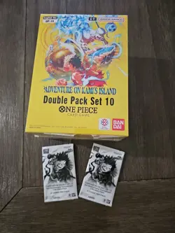 ONE PIECE CARD GAME DISPLAY OP-15 8x DOUBLE PACK SET 10 ENGLISH DP-10 & Bonus - Image 2