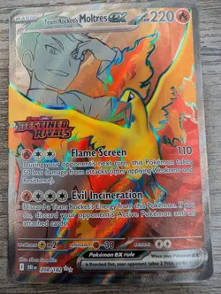 Team Rocket's Moltres ex - (Destined Rivals Stamp) 208/182 Miscellaneous Cards & - Image 1