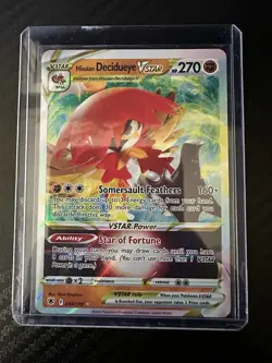 Pokemon TCG Hisuian Decidueye VSTAR Astral Radiance Ultra Rare Card 084/189 NM - Image 1