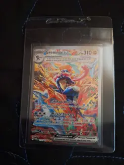 Greninja EX Twilight Masquerade Special Illustration Card 214/167 with Charizard - Image 2