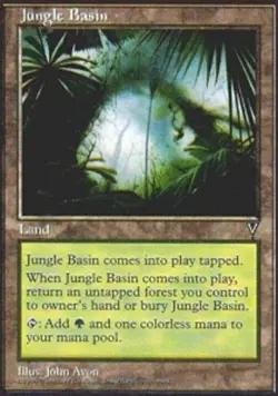 1 x Jungle Basin - Visions - NM-Mint - MTG - Image 1