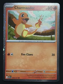 SWIRL 🌀💫 Charmander 020/217 Cosmos Holo Ascended ASC Pokemon Card NM - Image 4