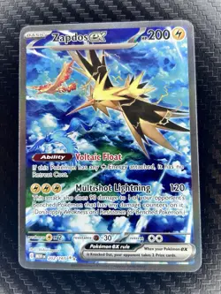 Pokemon TCG Zapdos EX 202/165 Scarlet & Violet 151 Special Illustration Rare - Image 1
