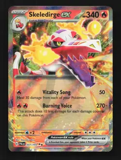 Skeledirge ex 037/193 Paldea Evolved English Pokemon Card TCG - Image 1