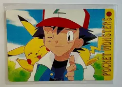 PIKACHU EXPLODE Pocket Monsters Pokemon Japanese Anime Vending Prism Sticker NM - Image 2